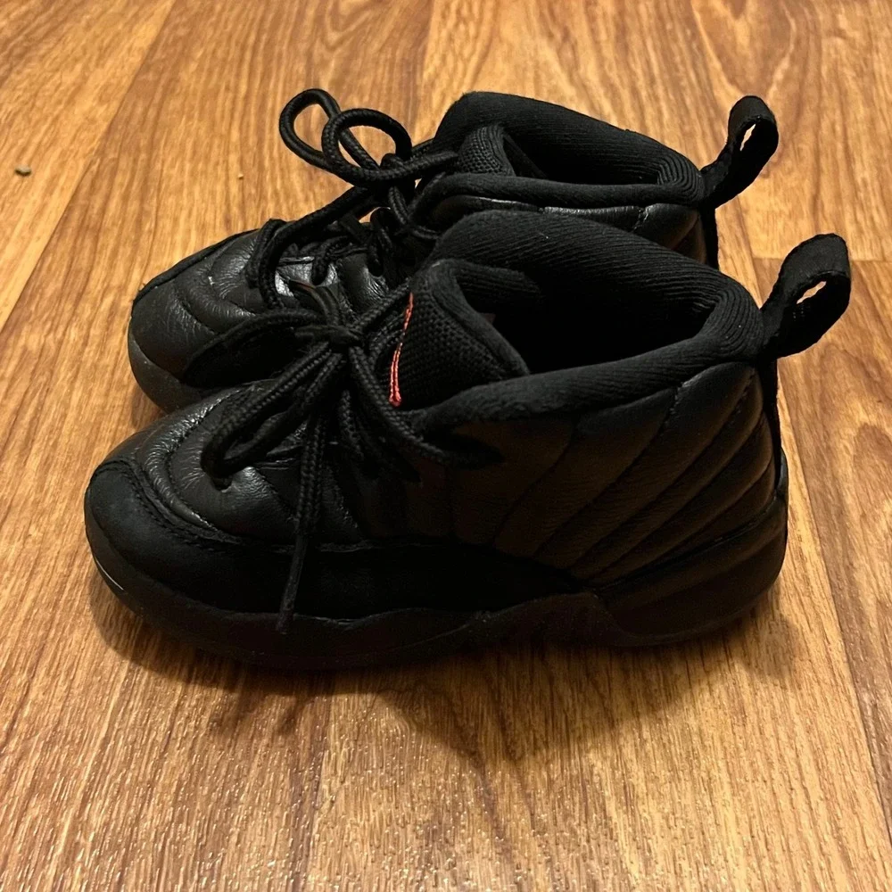 Air Jordan 12 Retro Utility Shoes Toddler‎ Grind Black Sneakers DM5206-006